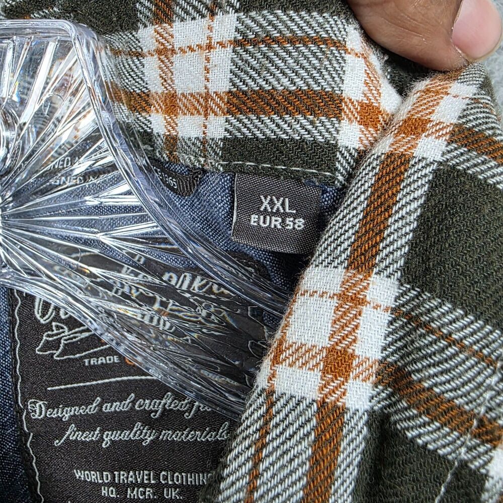 Craghoppers Men's  Multicoloured Plaid Long Sleeve Flannel Button Up Size 2XL - Picture 5 of 11